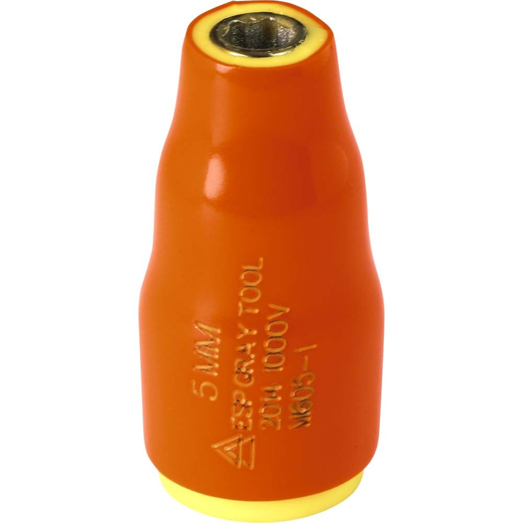 Gray Tools 5mm X 1/4" Drive, 6 Point Standard Length Socket, 1000V Insulated